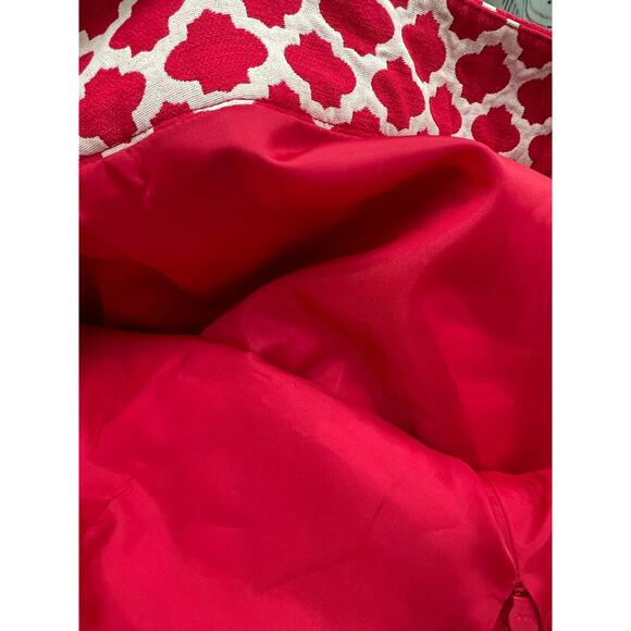 Loft Preppy Chic Red White Geometric Print A-Line Mini Skirt, Lined,  Size 4 - Picture 11 of 15